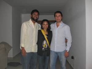 Mihira, Felix and me. 